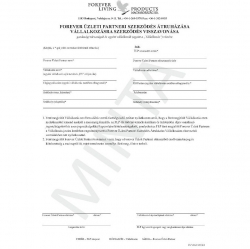 Forever Üzleti Partneri Szerz. Átruh. Vállalkozásra - szerz. visszavonása